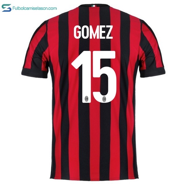 Camiseta Milan 1ª Gomez 2017/18